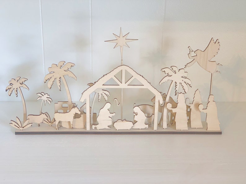 Modern Nativity Scene Etsy