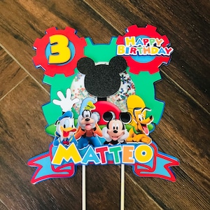 Mickey Mouse clubhouse shaker cake topper / Mickey Mouse topper / clubhouse cake topper / Mickey Mouse birthday party