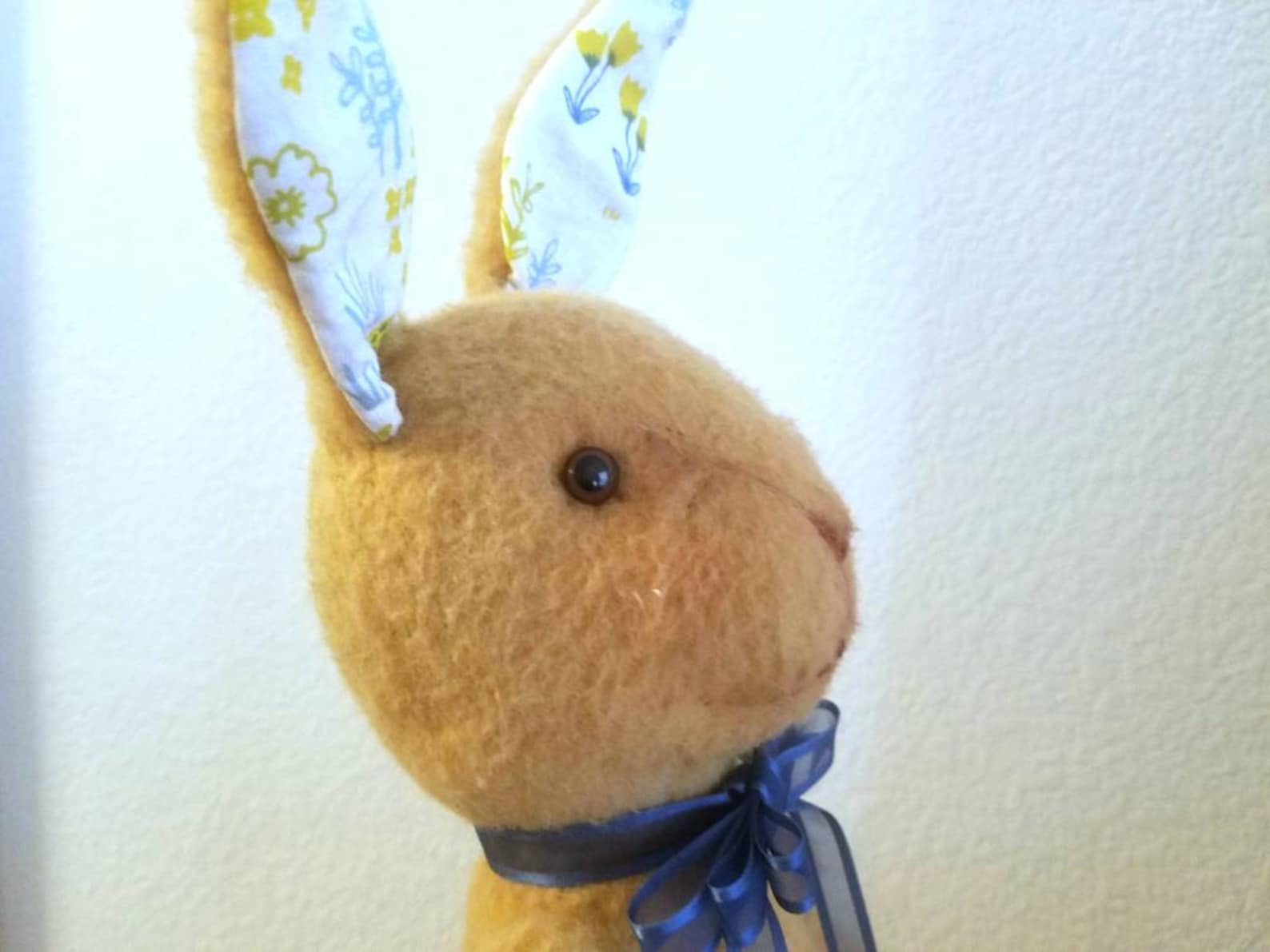 Handmade Cute Beautiful OOAK Rabbit Bunny Doll Toy With Flowers Perfect ...