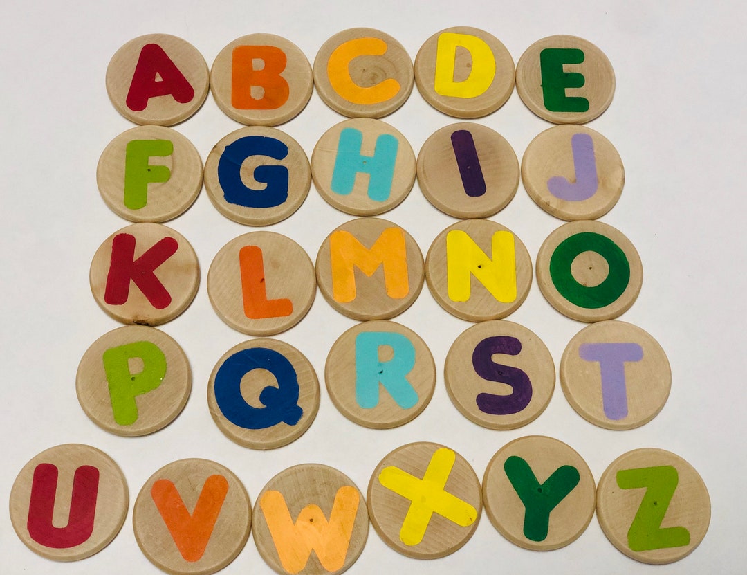 Alphabet Coins - Etsy