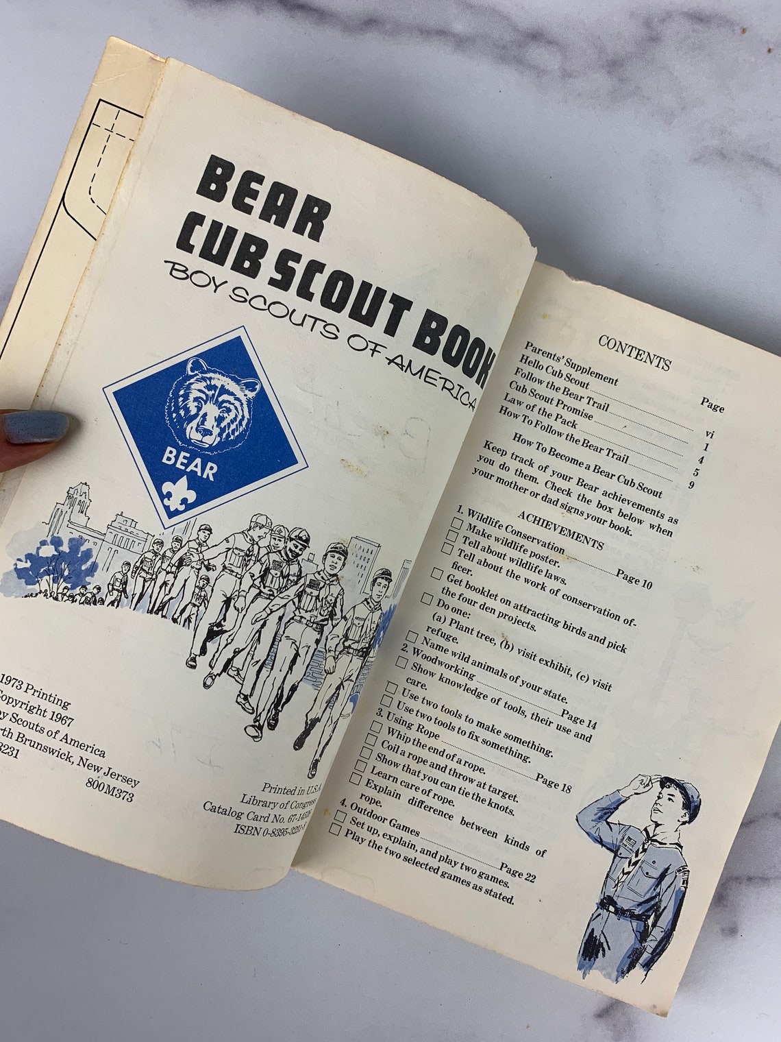 Vintage Bear Cub Scout Handbook Good Condition 1973 Etsy
