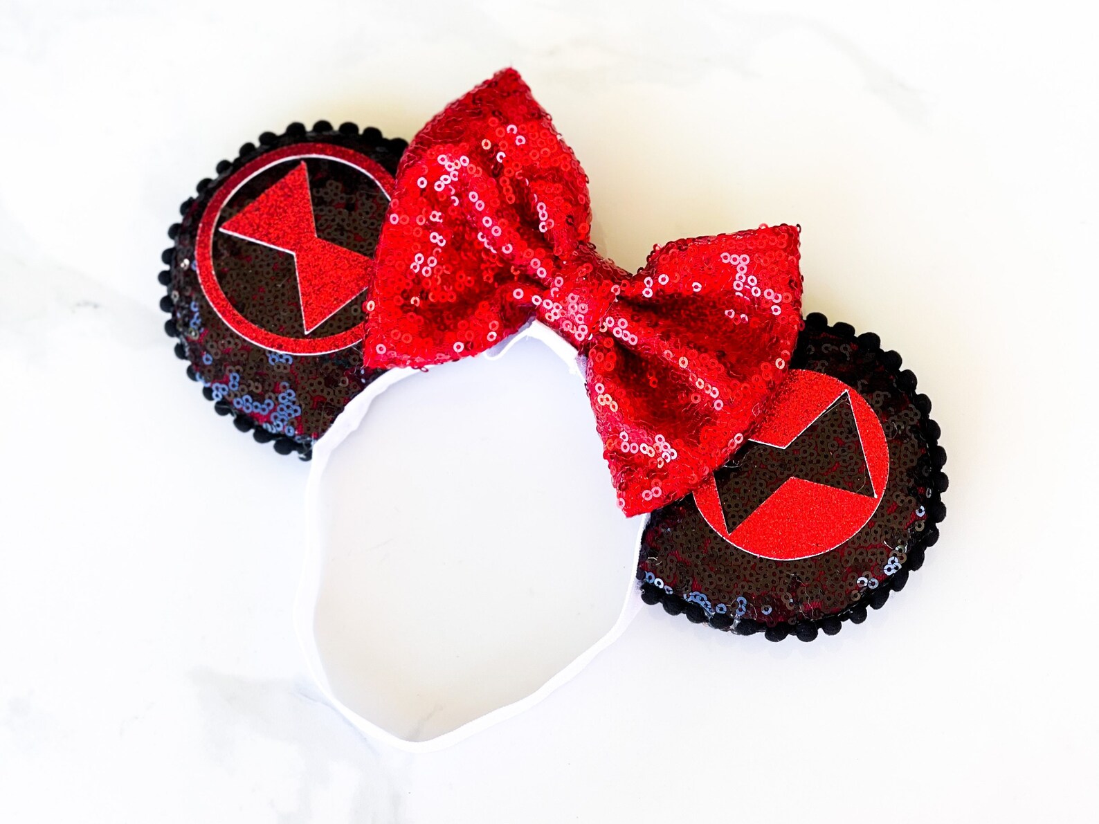 Black widow mickey ears marvel baby ears baby black widow Etsy