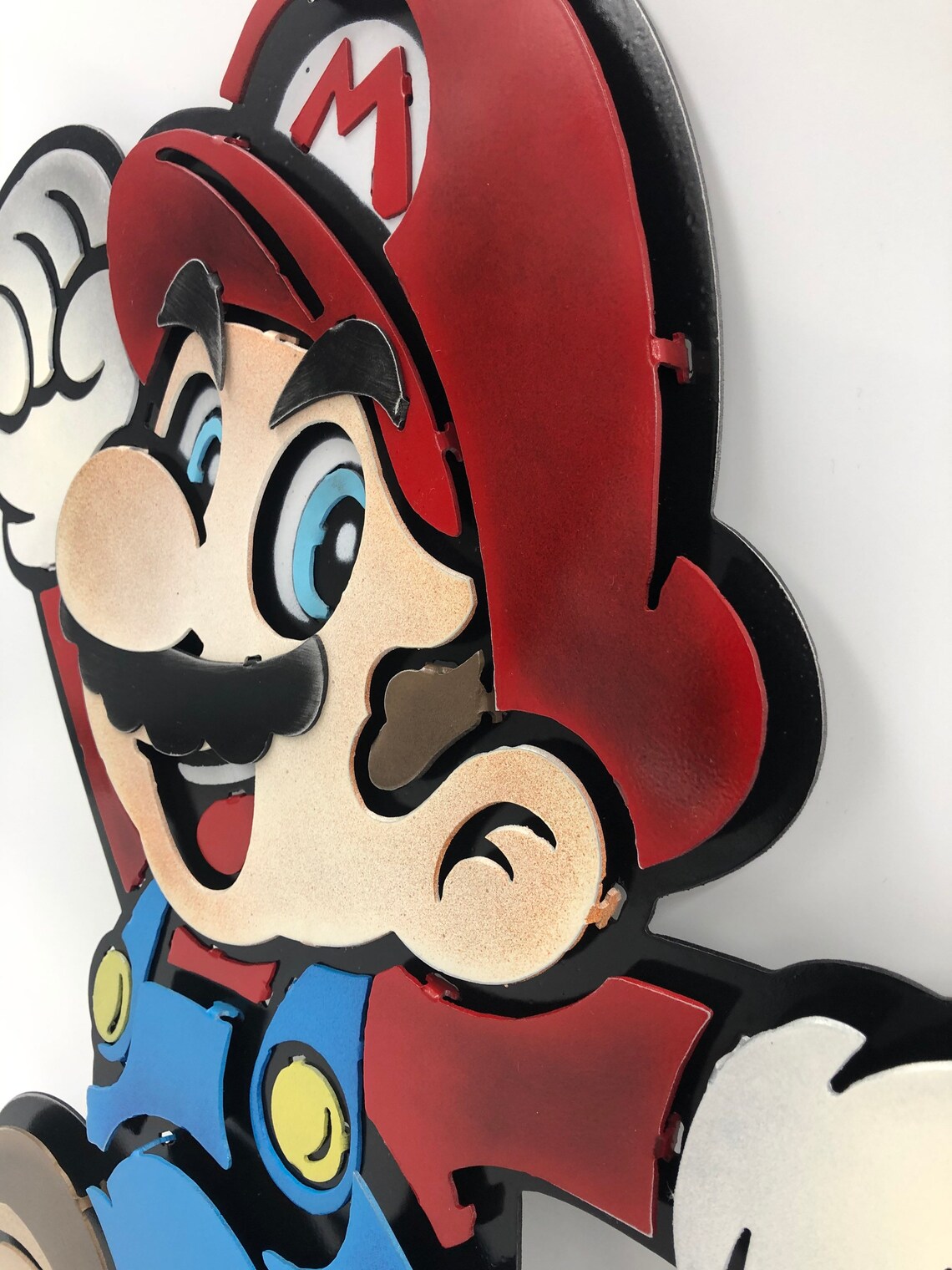 Mario Sign Metal Wall Décor Nintendo Wall Art Mario Wall Etsy