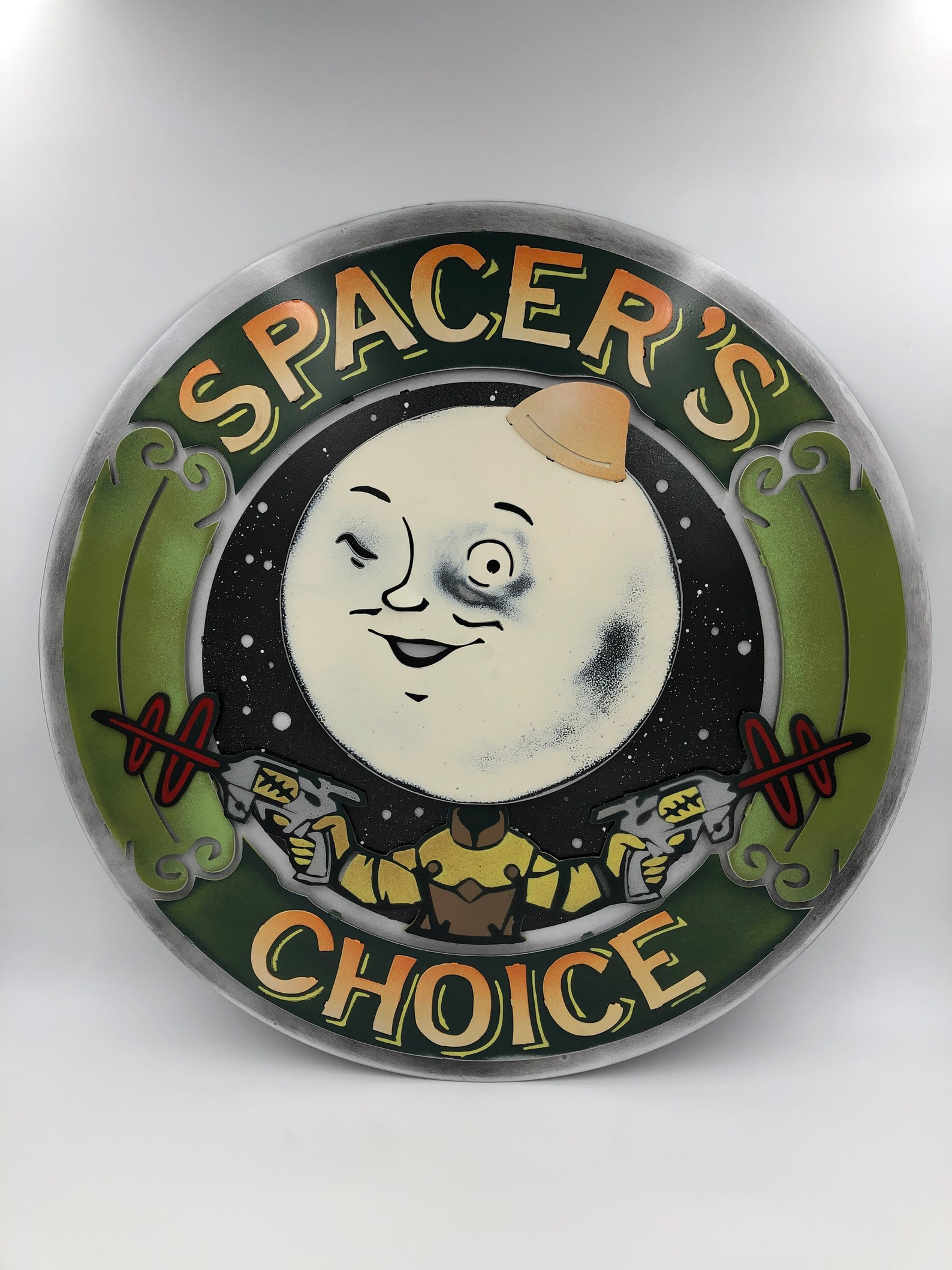 Spacers Choice Metal Art / Outer Worlds Sign / Spacers Choice Etsy