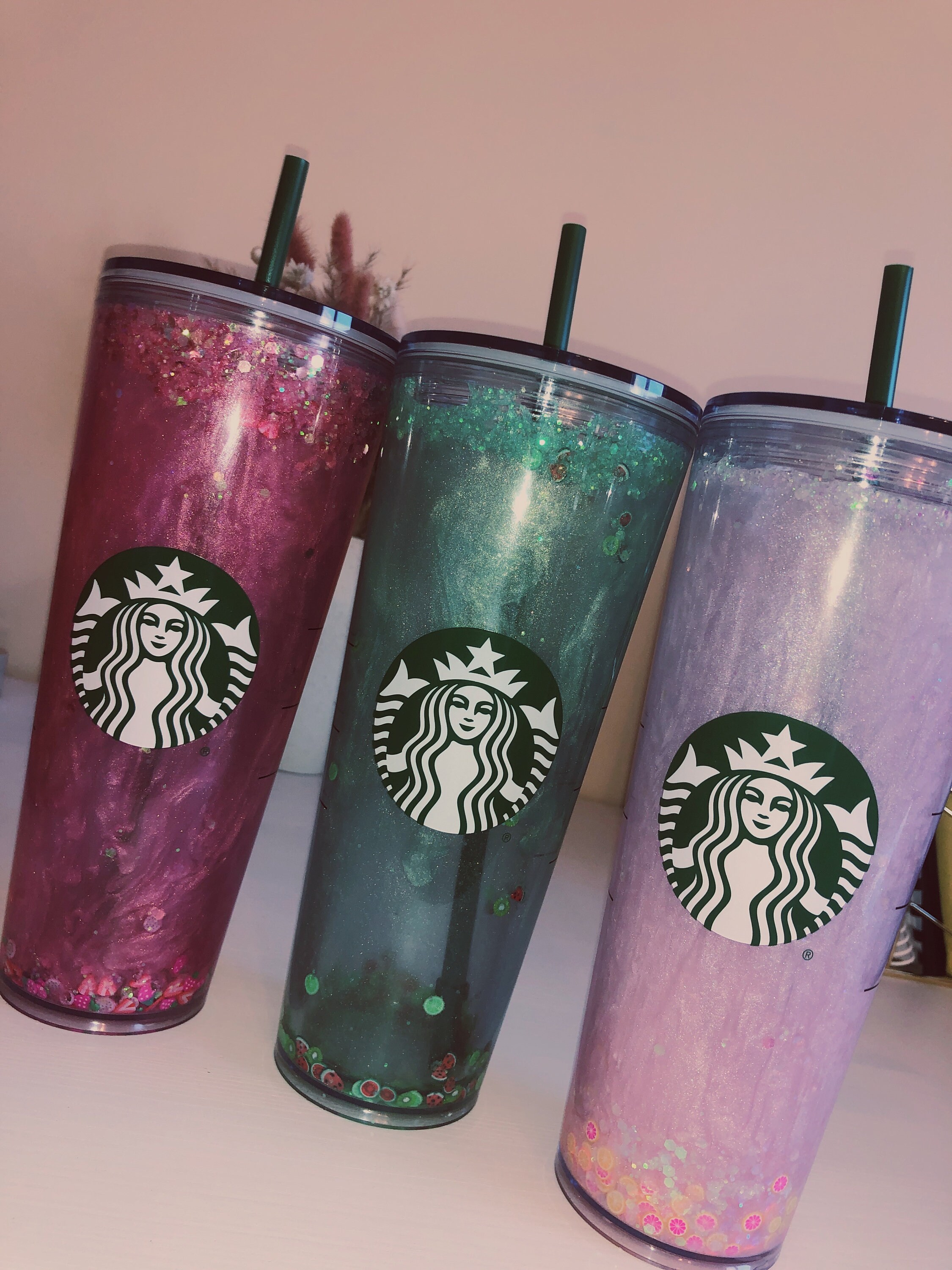 Pink Lemonade Starbucks Glitter Cup personalizado Etsy