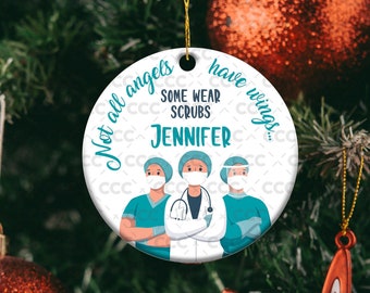 Custom Nurse Ornament Nurse Graduation Gift Personalized Christmas Ornament Nurse Ornament CNA Gift