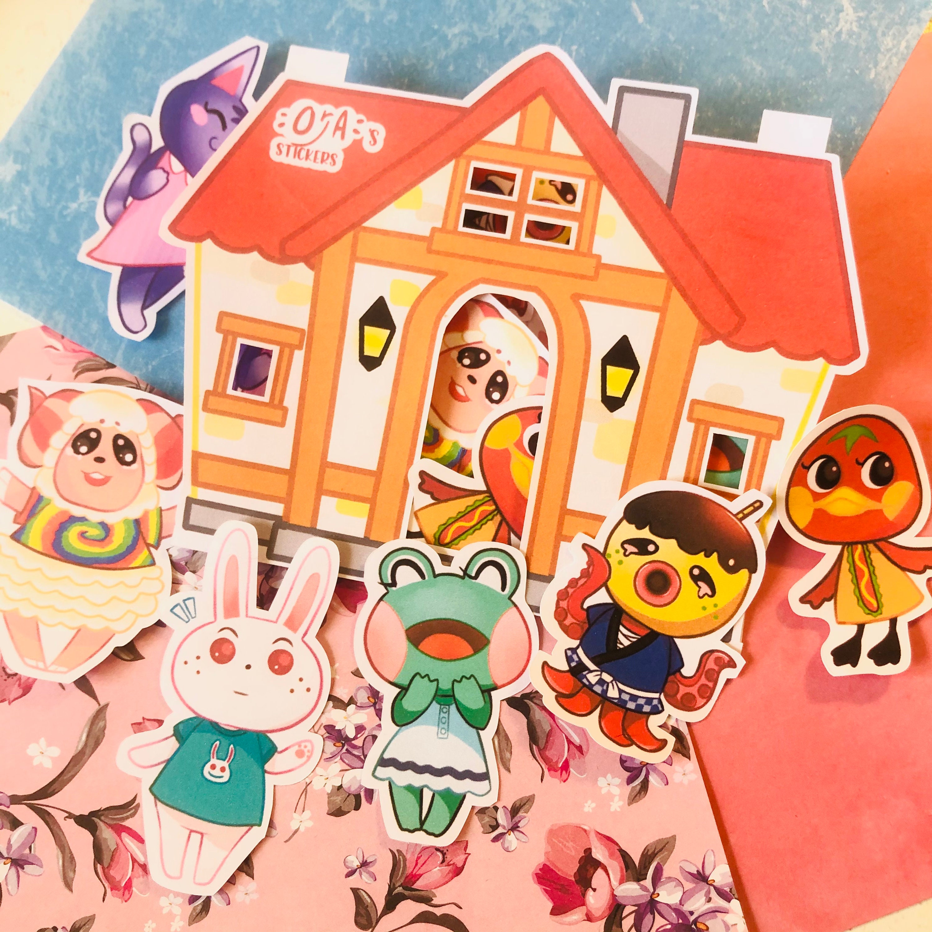 Papier Peint Animal Crossing New Horizon Différents lots de 6 ou 12 stickers Animal crossing New | Etsy
