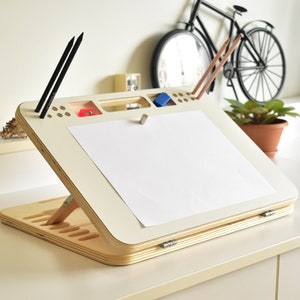 Tablero de dibujo portátil para A4