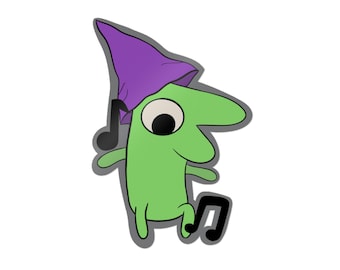 Dancing Glep Hand Drawn Die-Cut Sticker