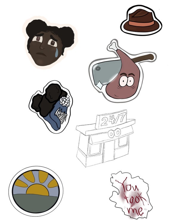 Amanda Adventurer Inspired Stickers 