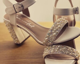 jeweled bridal shoes