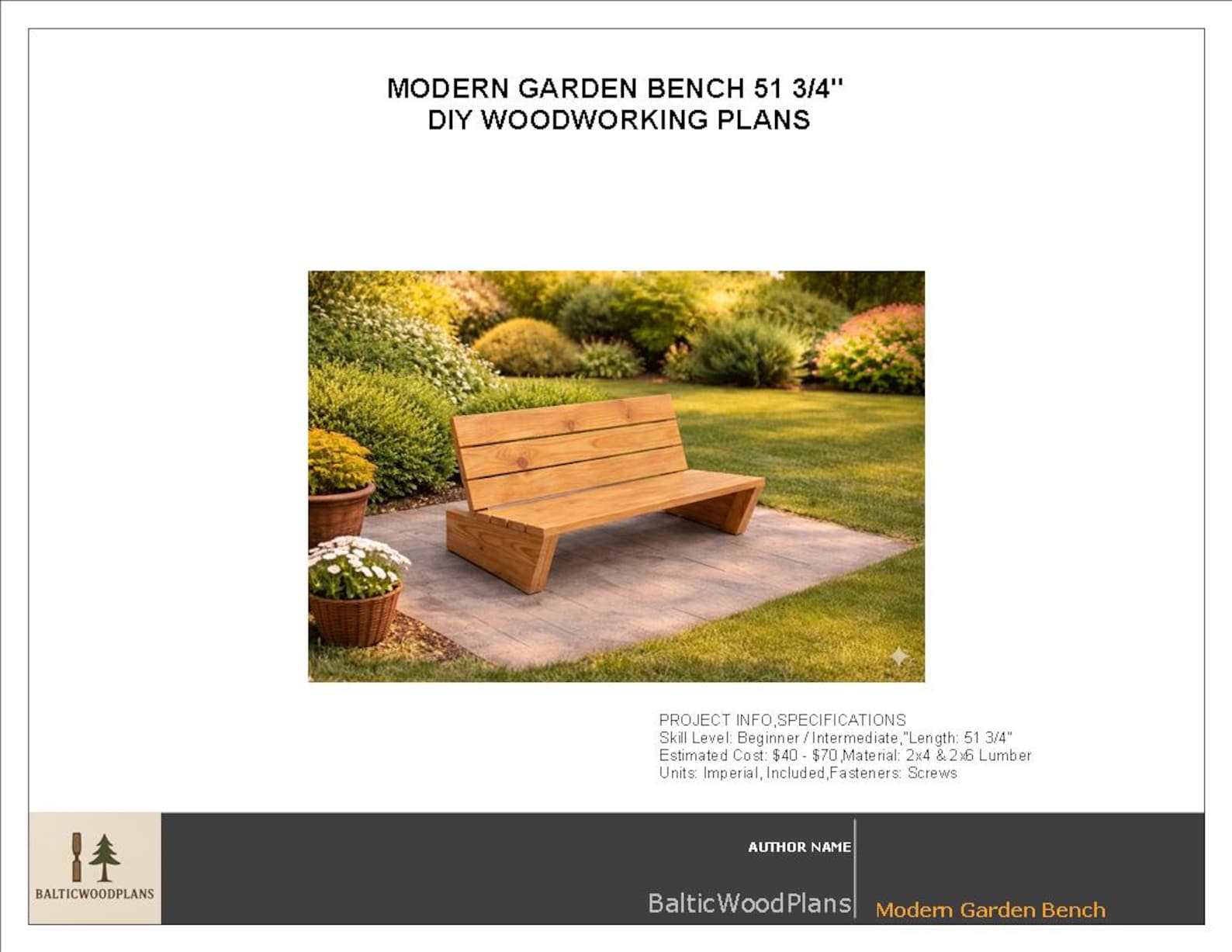 DIY Outdoor Wooden Bench Plans | Beginner Friendly | Step-by-step ...