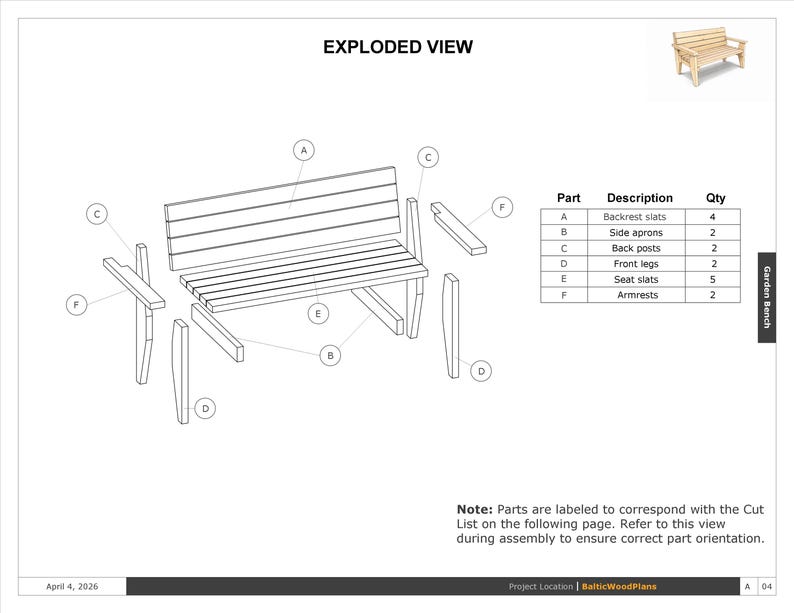 DIY Outdoor Wooden Bench Plans | Beginner Friendly | Step-by-step ...