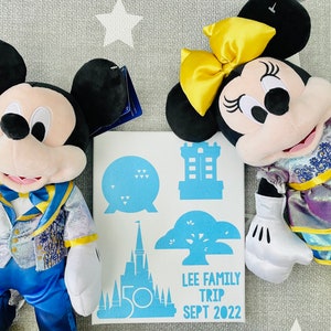 Disney 50th Anniversary Four Parks Inspired DIY Painting Art Canvas Kit Personalized Gift for Kids / Toddlers