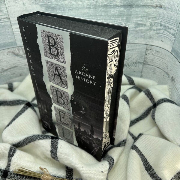 Babel -  R. F. Kuang UK Hardback stencil custom book sprayed edges book lover gift