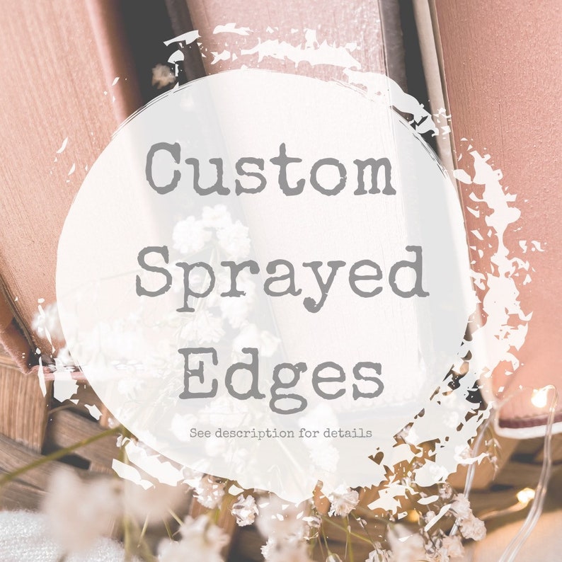 Custom painted book edges services Etsy