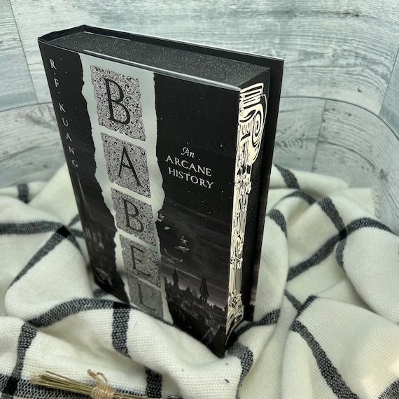Babel R. F. Kuang UK Hardback Stencil Custom Book Sprayed Edges Book Lover  Gift 