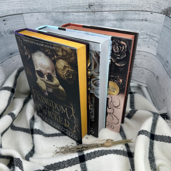 Kingdom of the Wicked SERIES- Kerri Maniscalco US Hardcover custom book sprayed edges book lover gift