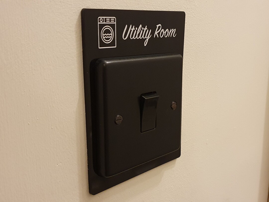 Light Switch Surround Cover Label Wifi Kitchen Dining Room Utility Room ...