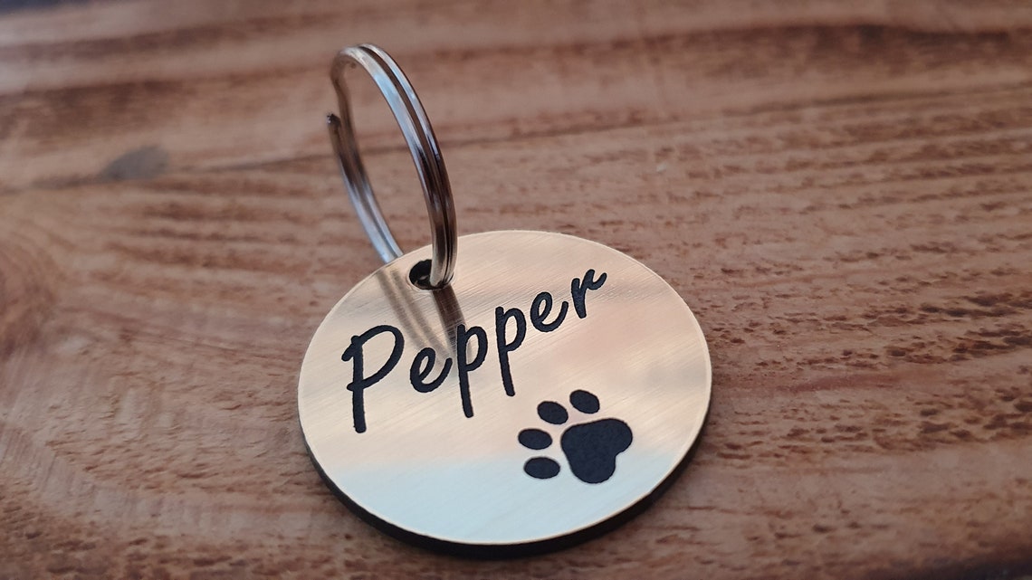 Marke Mit Personalisierter Gravur Für Hund Und Katze, Edelstahl