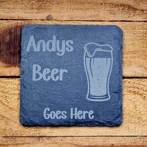 Personalised Slate Beer Coaster Grandad Gifts Coasters Gift for Him Her Family Husband Couples Grandpa Funny Coasters for Christmas Gift