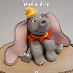 Fondant Dumbo elephant
