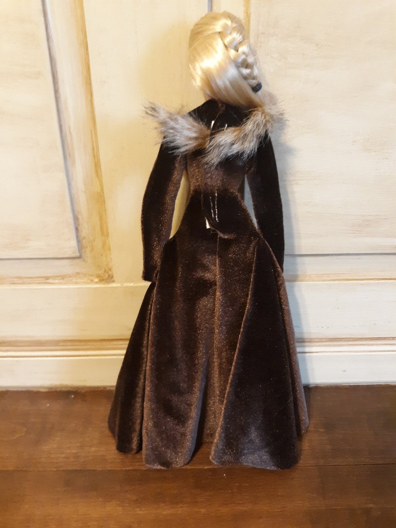 Bondross Princess Gown, Brown Barbie Dress image 4