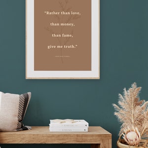 Inspirational Thoreau Quote Print Walden Book Poster, Typography Into ...