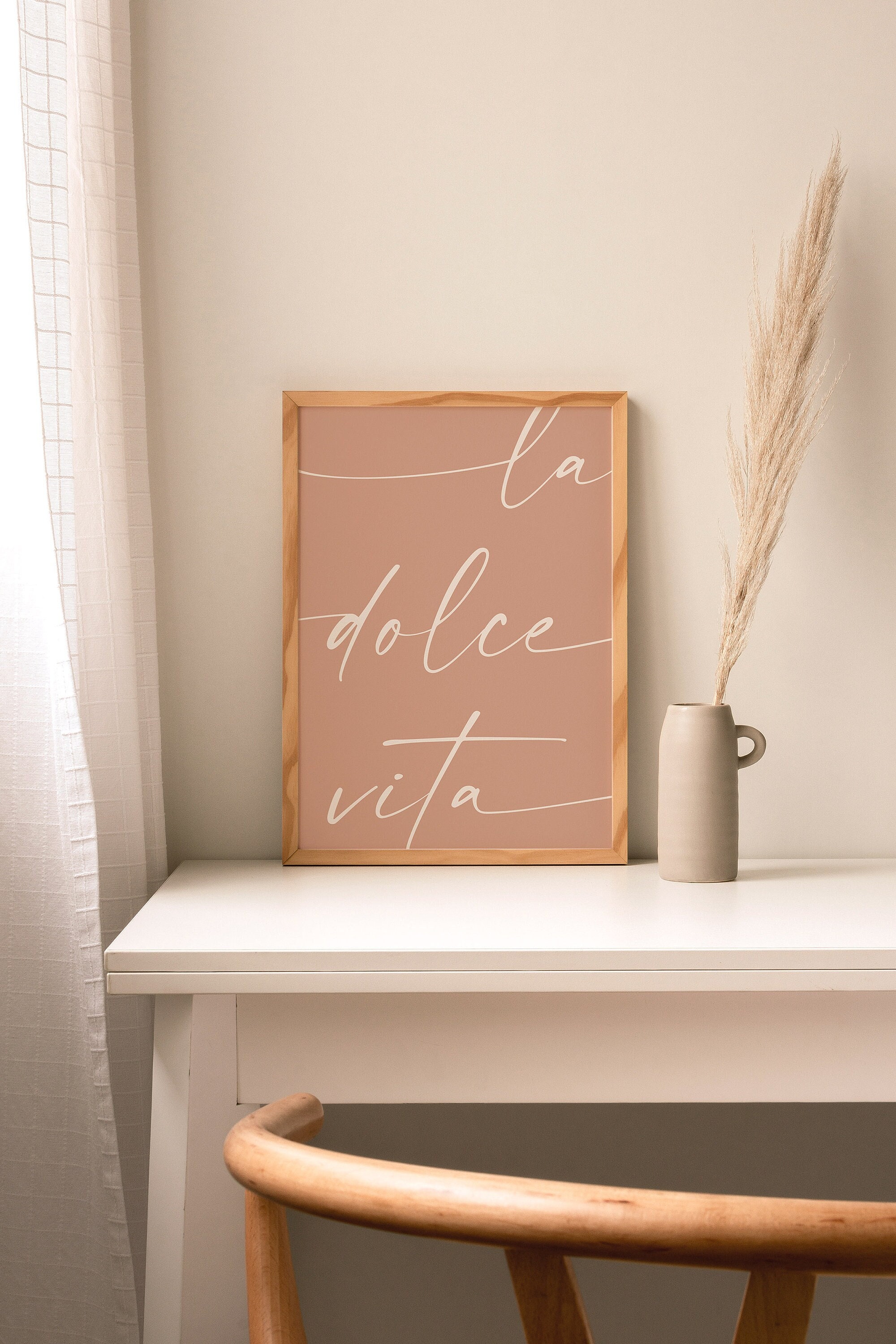 Phrase Wall Art Italian Quote Typography Print Typographic Etsy