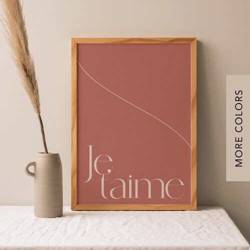 Je T'aime Print Paris Wall Art Paris Paris Decor Je - Etsy