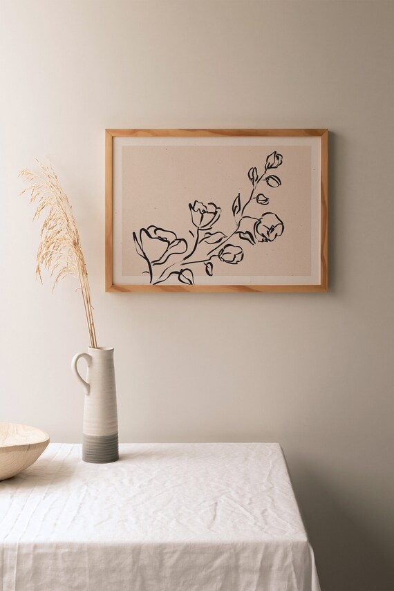 Horizontal Wall Art Printable Flowers Roses Wall Art Print - Etsy