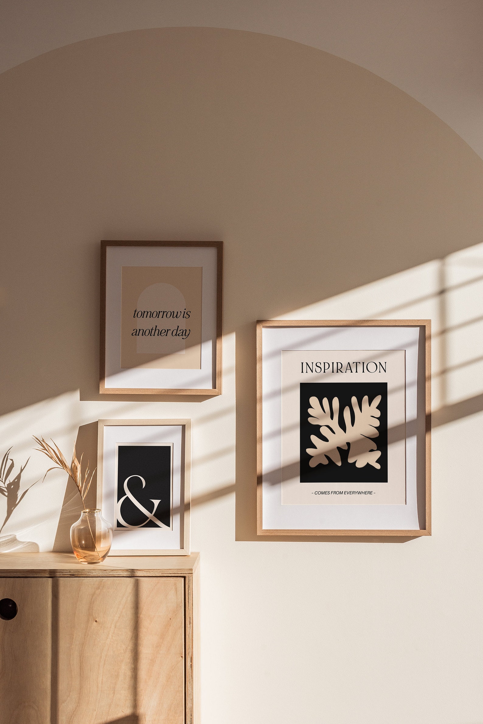 Ampersand Print Sign Mid Century Modern Typography Wall Art Etsy