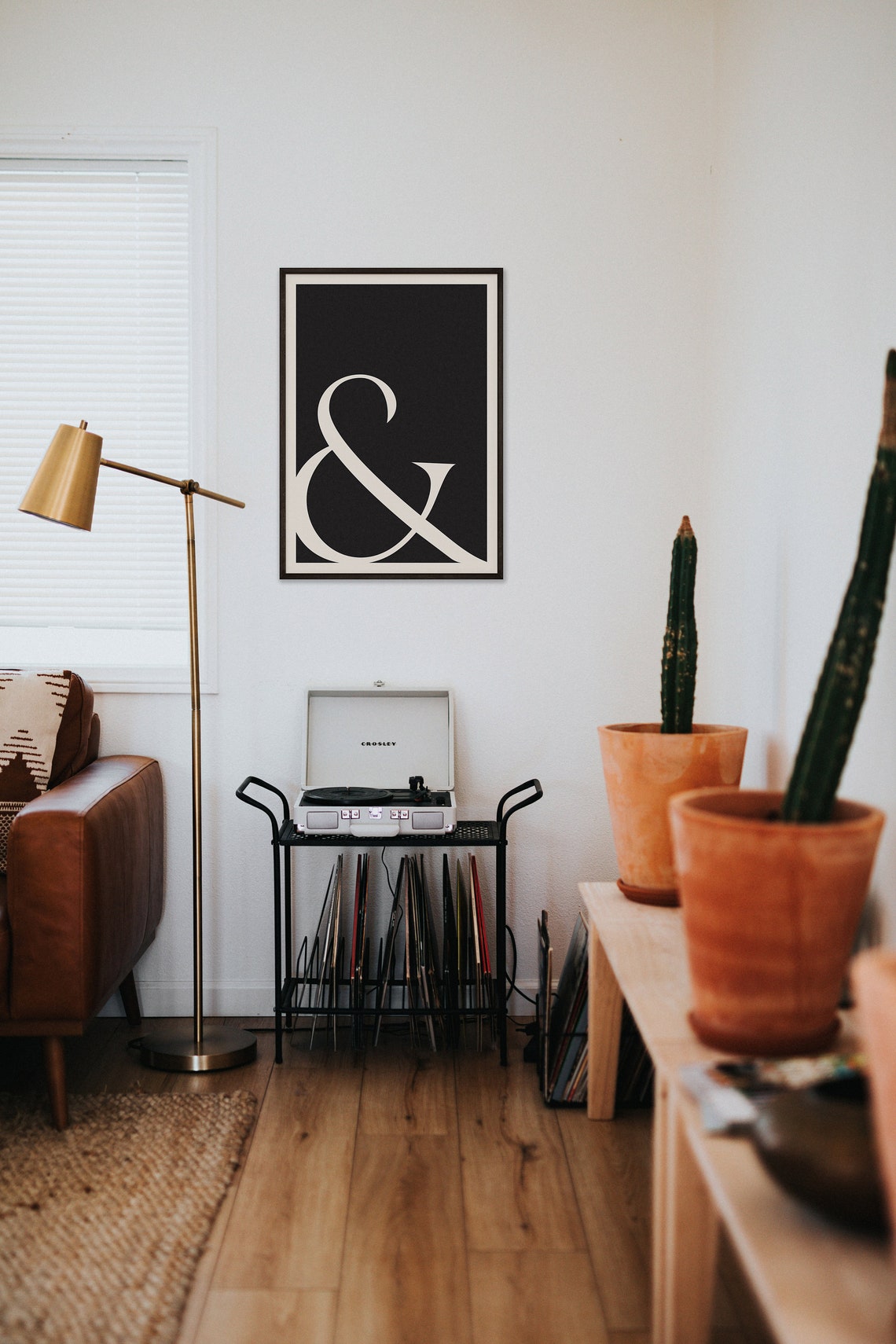 Ampersand Print Sign Mid Century Modern Typography Wall Art Etsy