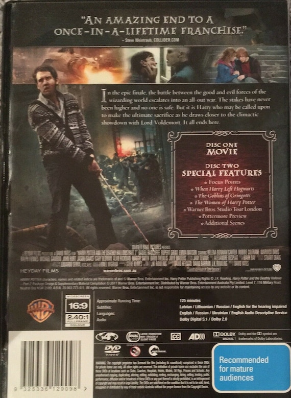 Harry Potter Collectors Box Set Complete 8 Film Collection DVD