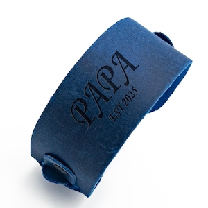 Pulsera PAPA EST 2025, regalo del Día del Padre para nuevos papás