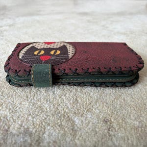 Leder Portmonee für Damen mit Katze Bedruckte, eine Toll Weihnachtsgeschenk