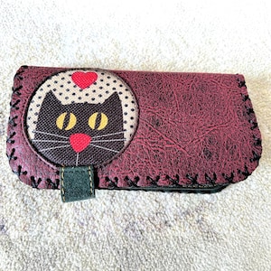 Katzenliebhaberin Leder Portemonnaie, eine Tolles Weihnachtsgeschenk für Damen