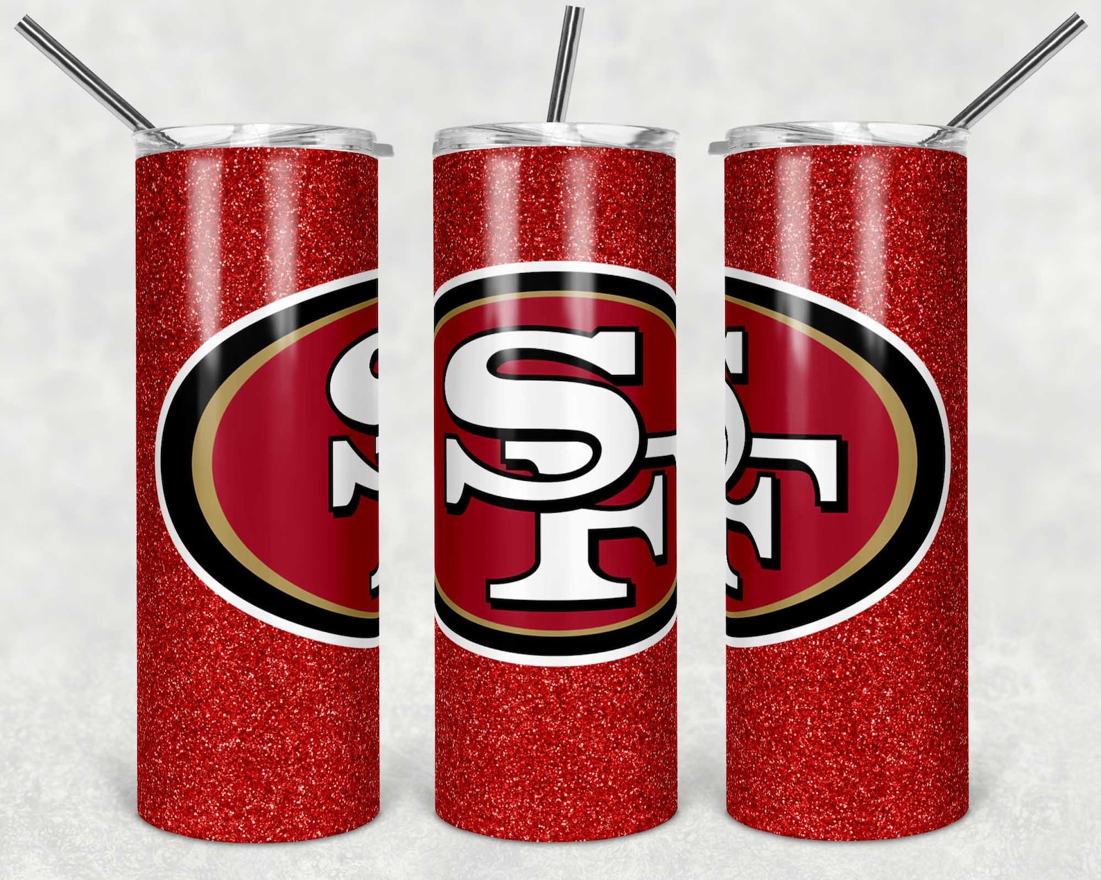 San Francisco 49ers Football Full Tumbler Tapered and Straight Etsy