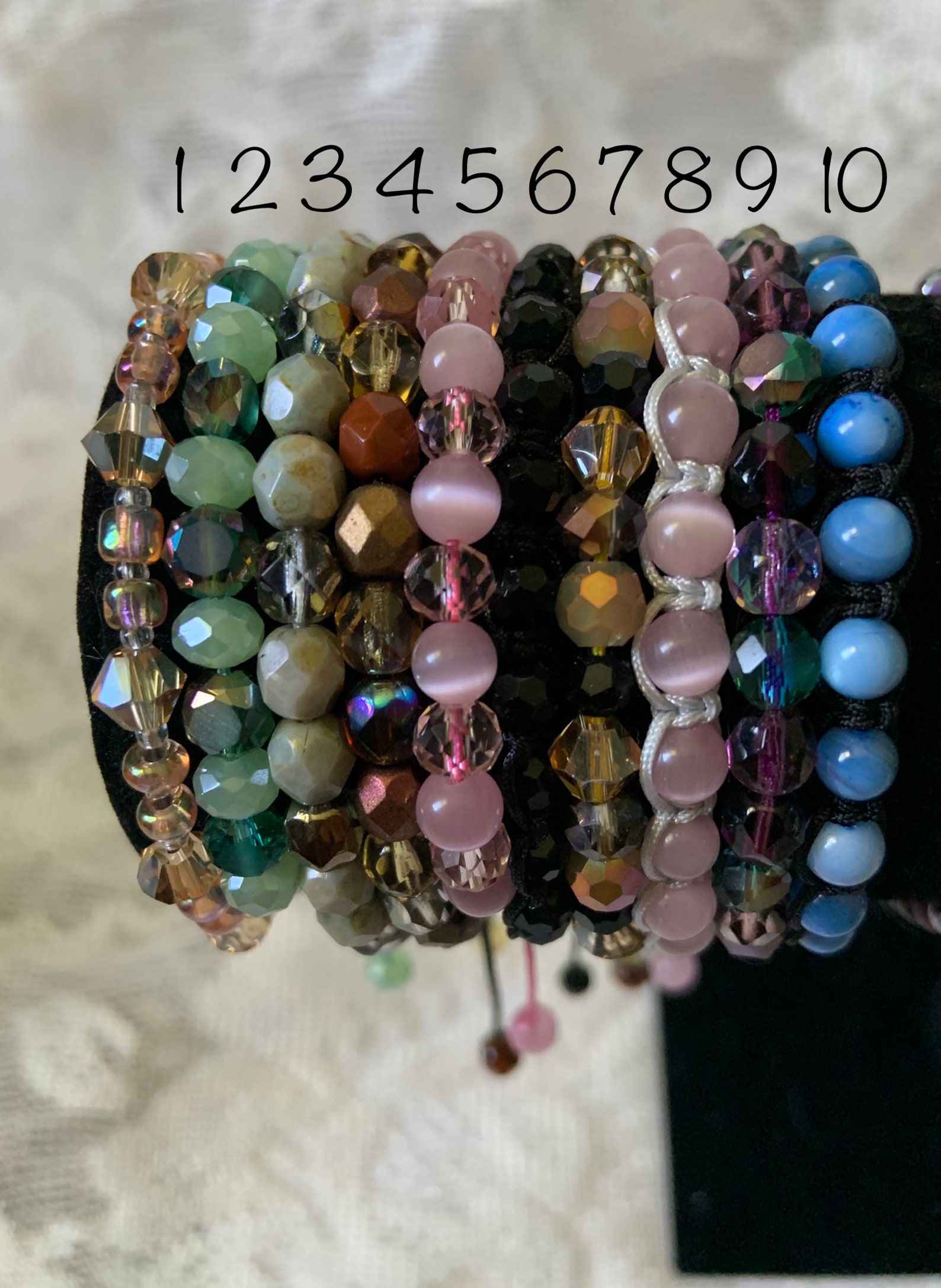 Beaded assorted bracelets Etsy