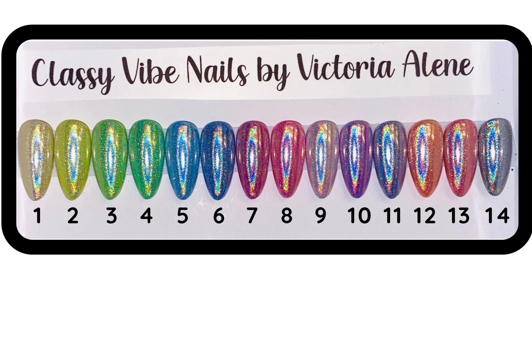Chrome Nails CHOOSE YOUR COLOR Chrome Holographic Press On Etsy