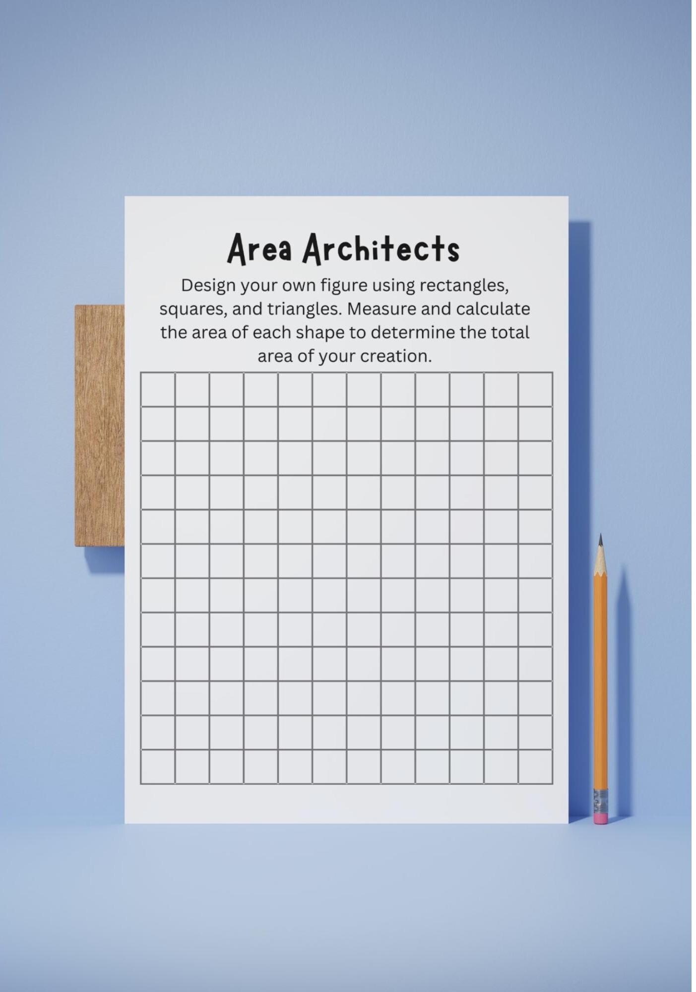 Area Architects Math Activity | Editable 6th Grade Area Project ...