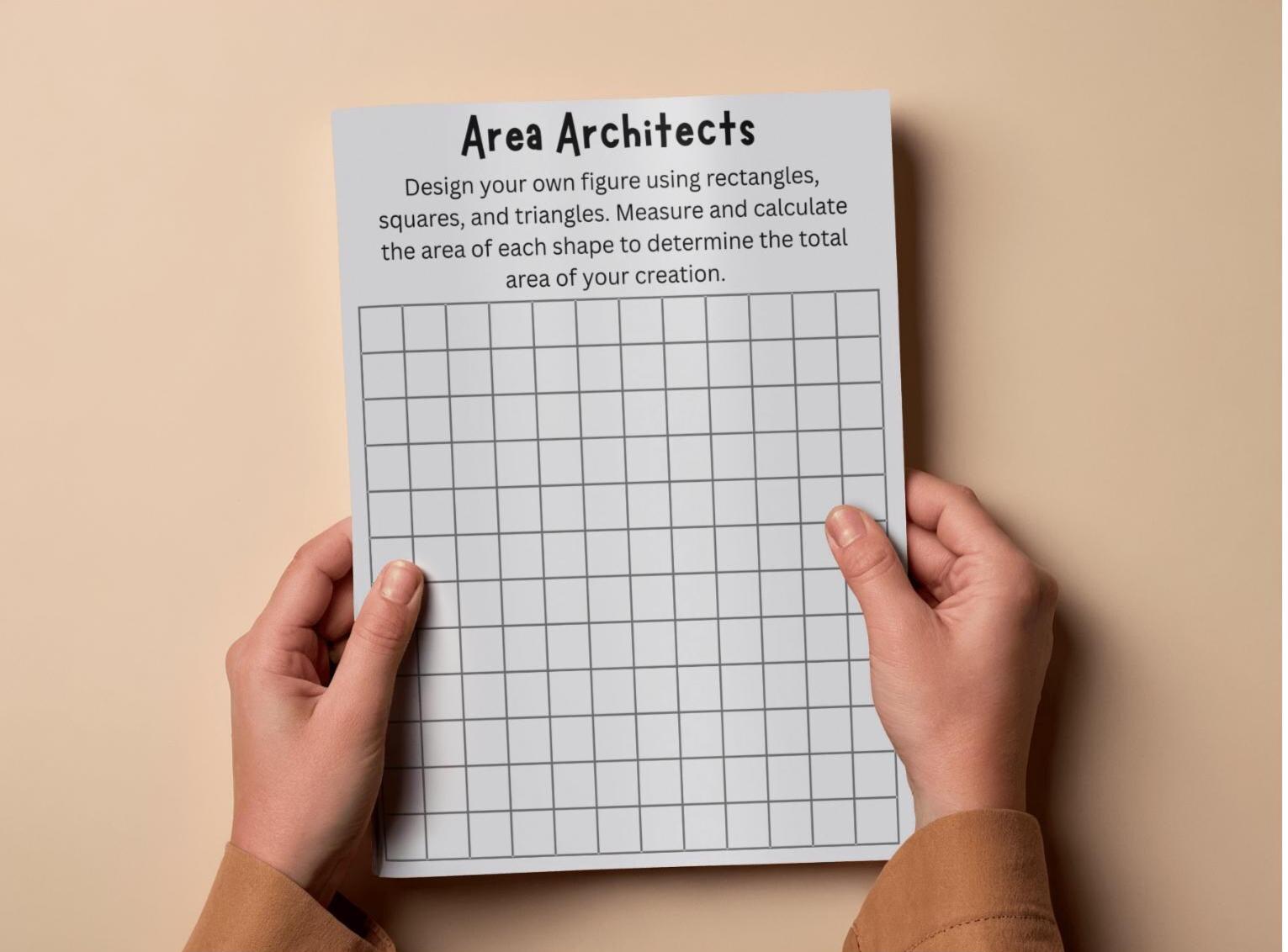 Area Architects Math Activity | Editable 6th Grade Area Project ...