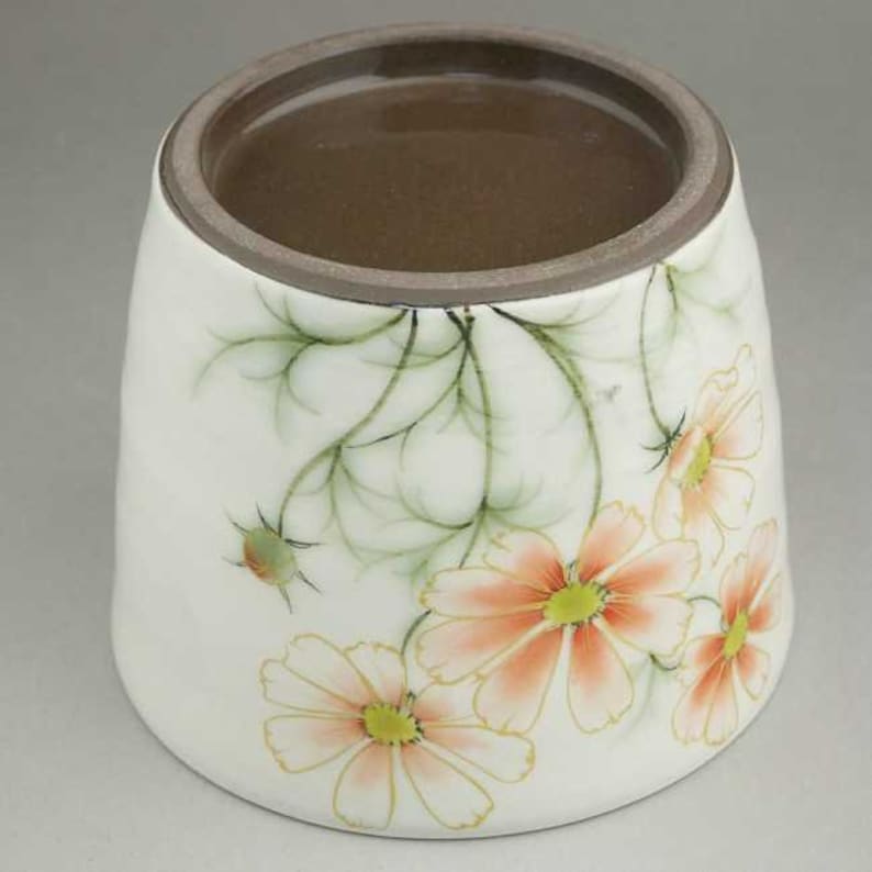 Autumn cherry blossom buckwheat free cup noodle choko made in Japan Kyoto ceramic