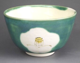 Japanese 5" Ceramic Matcha Bowl Cup Tea Ceremony Liseto Robe Made in Japan 