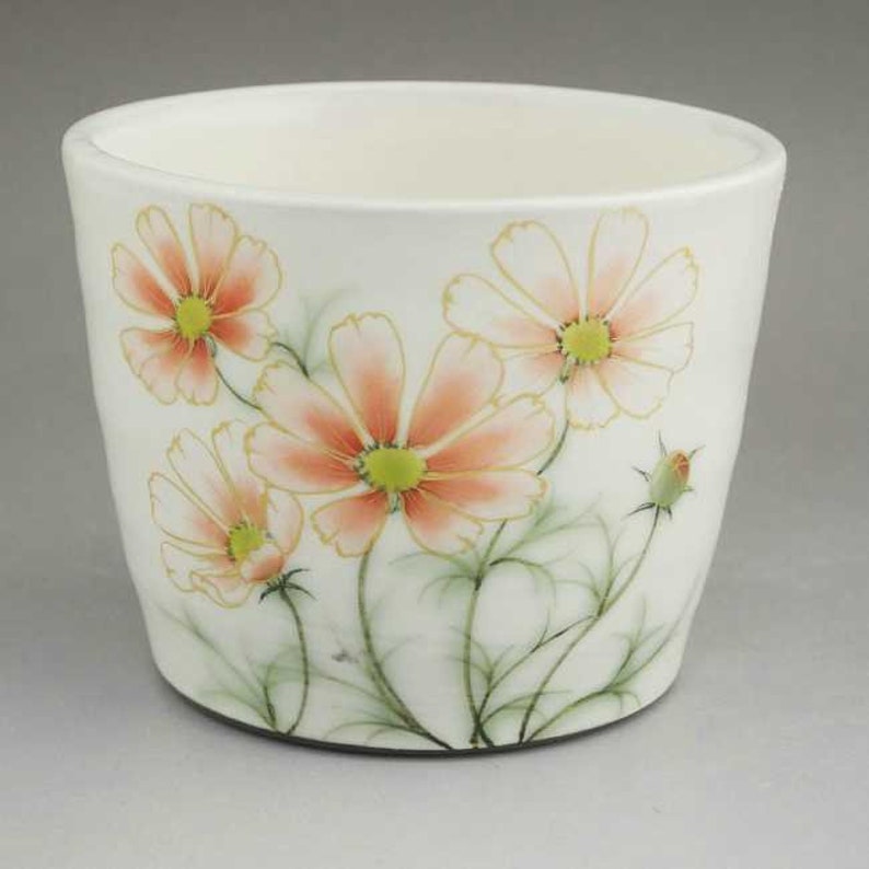 Autumn cherry blossom buckwheat free cup noodle choko made in Japan Kyoto ceramic