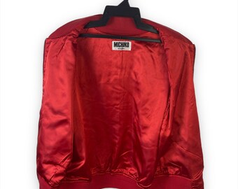 Rare Vintage Michiko Koshino London Big Logo Bomber Jacket