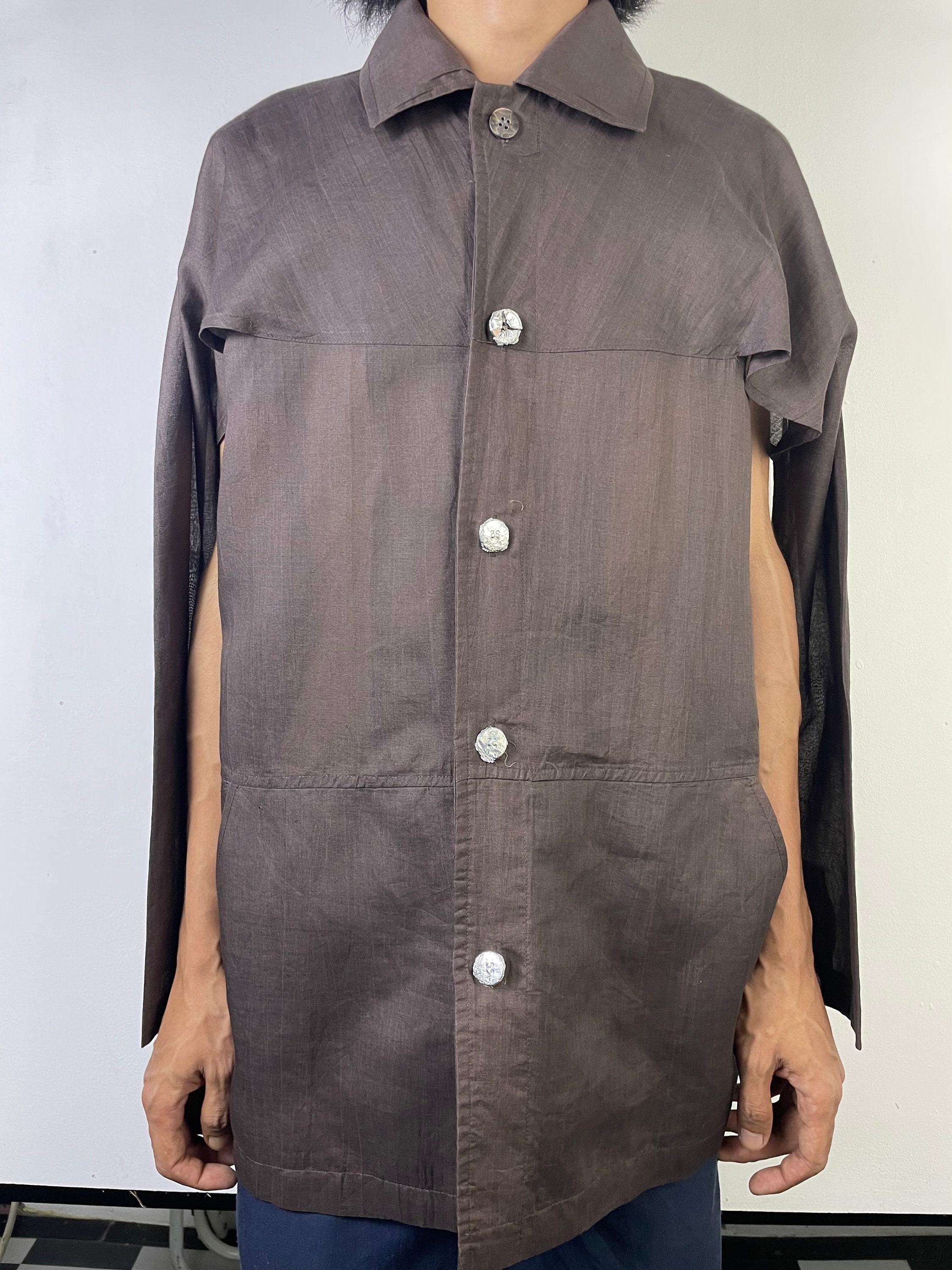 Plantation issey miyake カーディガン 80s 90s VINTAGE ISSEY MIYAKE PLANTATION JAPANESE BUTTONS COAT