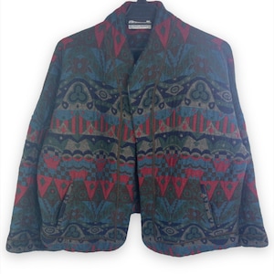 Rare Vintage Mossoni Donna Made In Italy Wool Cardigan Jacket