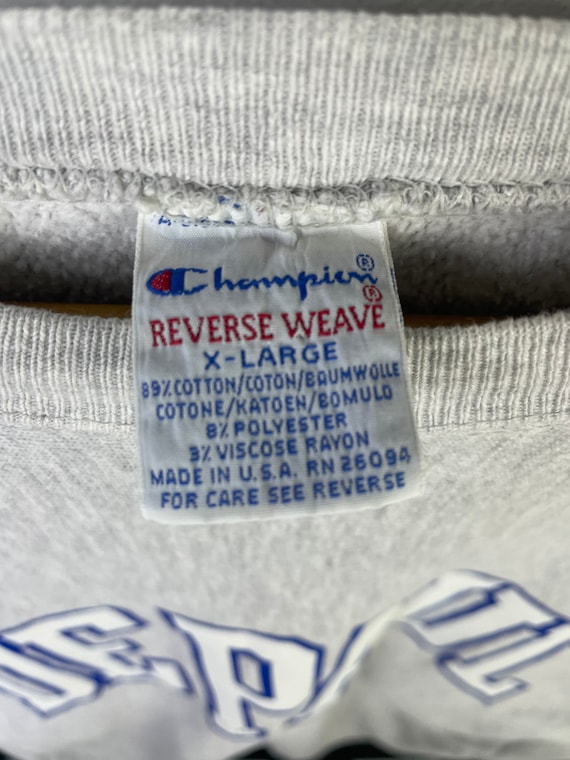 Rare Vintage 90's Champion Reverse Weave DEPAUL Blue Demon