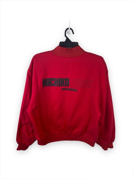 Rare Vintage Michiko Koshino London Big Logo Bomber Jacket